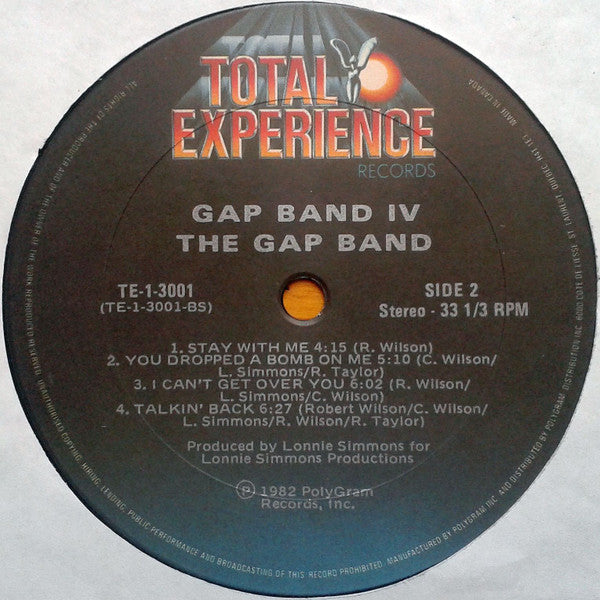 The Gap Band : Gap Band IV (LP, Album)