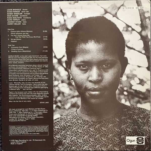 Louis Moholo Octet : Spirits Rejoice! (LP, Album)