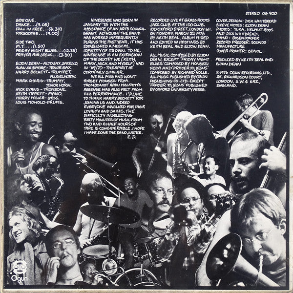 Elton Dean's Ninesense : Oh! For The Edge (LP, Album)