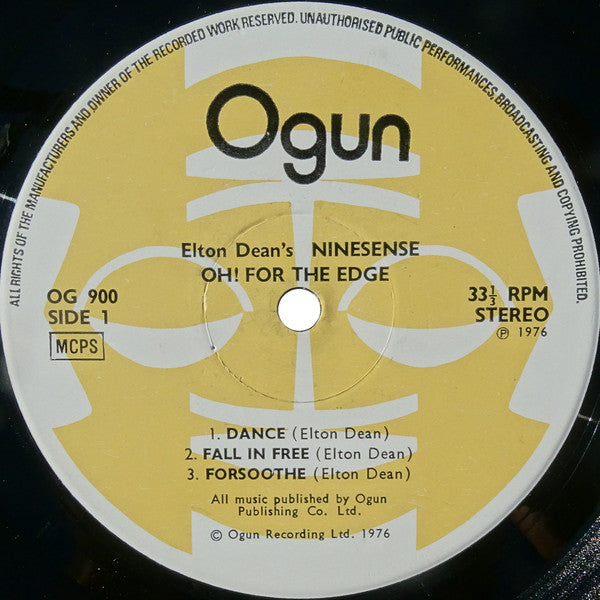 Elton Dean's Ninesense : Oh! For The Edge (LP, Album)
