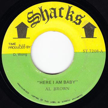 Al Brown (4) : Here I Am Baby (7")