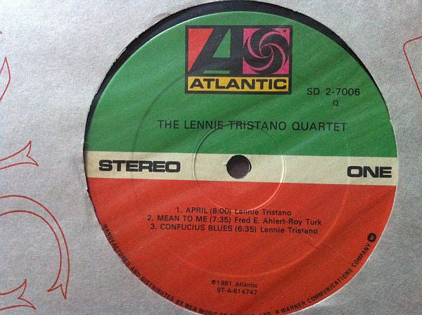 Lennie Tristano Quartet : The Lennie Tristano Quartet (2xLP, Album)