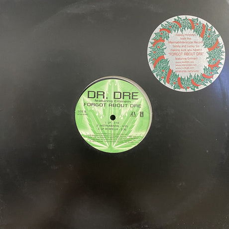 Dr. Dre Featuring Eminem : Forgot About Dre (12", Promo)