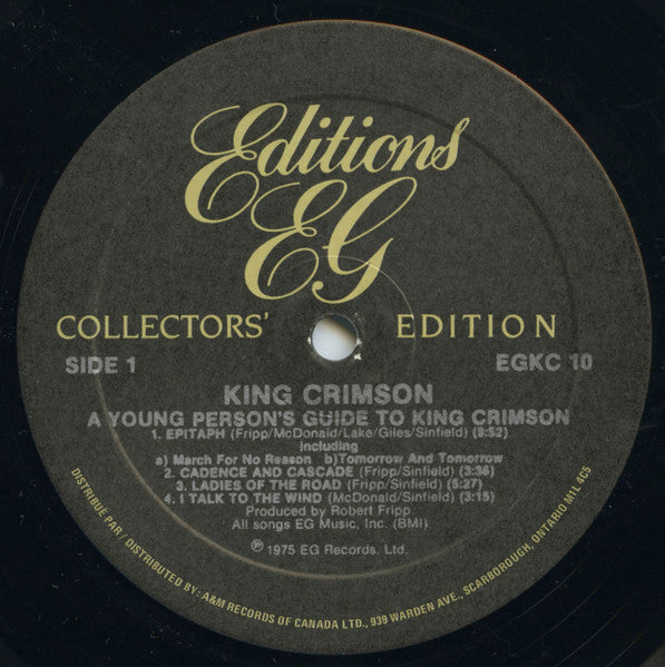 King Crimson : The Young Persons' Guide To King Crimson (2xLP, Comp, RE)