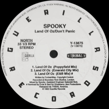 Spooky : Land Of Oz / Don't Panic (12")