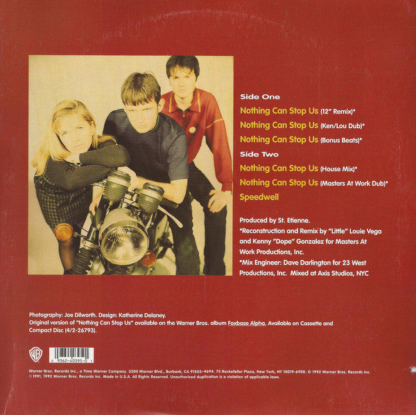 Saint Etienne : Nothing Can Stop Us (12", Maxi)