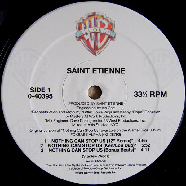 Saint Etienne : Nothing Can Stop Us (12", Maxi)