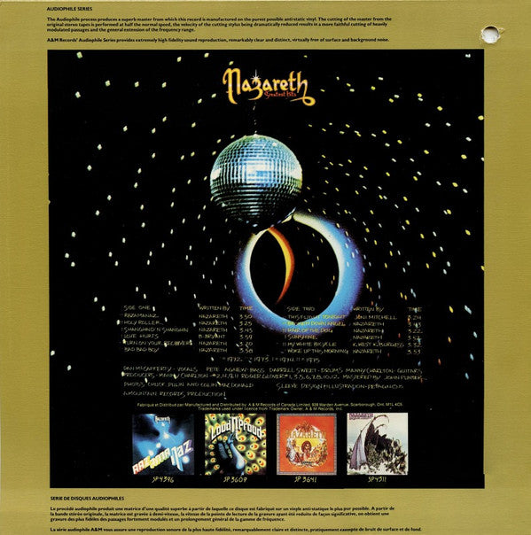 Nazareth (2) : Greatest Hits (LP, Comp, RE, RM, Hal)