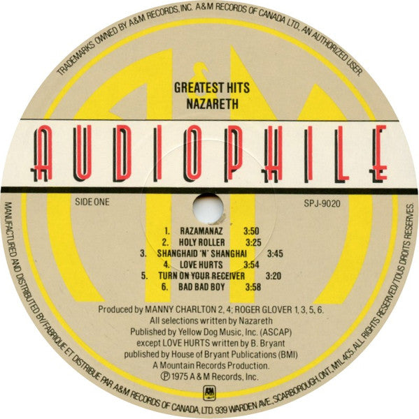 Nazareth (2) : Greatest Hits (LP, Comp, RE, RM, Hal)