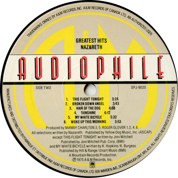 Nazareth (2) : Greatest Hits (LP, Comp, RE, RM, Hal)