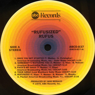 Rufus & Chaka Khan : Rufusized (LP, Album, Gat)