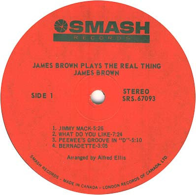James Brown : Plays The Real Thing (LP, Album)