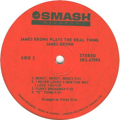 James Brown : Plays The Real Thing (LP, Album)