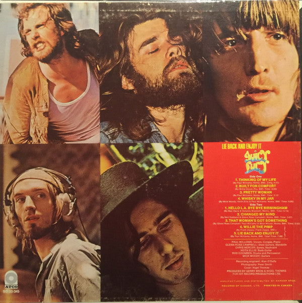 Juicy Lucy : Lie Back And Enjoy It (LP, Album)