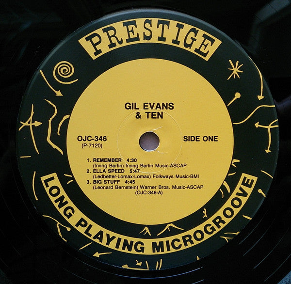 Gil Evans : Gil Evans & Ten (LP, Album, Mono, RE, RM)