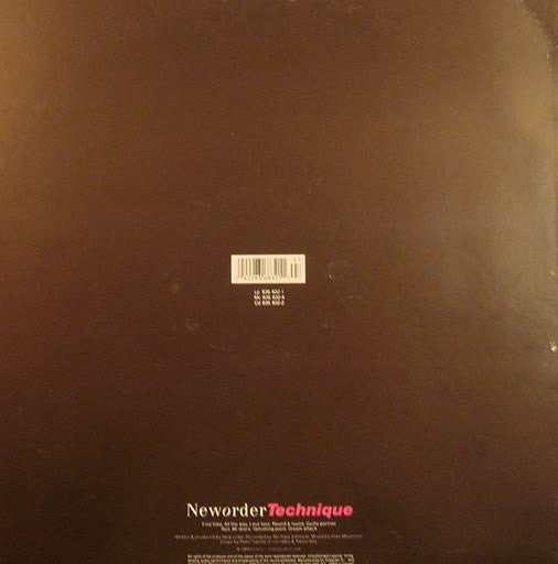 New Order : Technique (LP, Album)