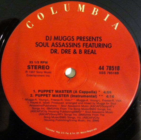 DJ Muggs Presents The Soul Assassins Featuring Dr. Dre And B-Real : Puppet Master (12")