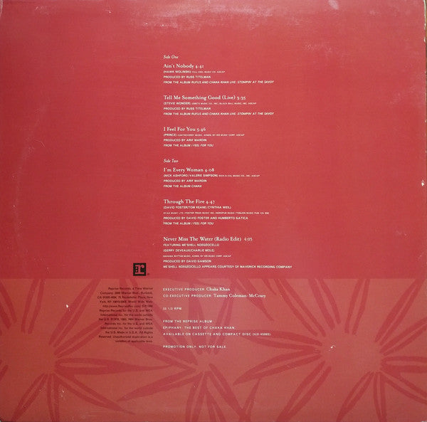 Chaka Khan : Epiphany: The Best Of Chaka Khan Sampler (12", Comp, Promo)