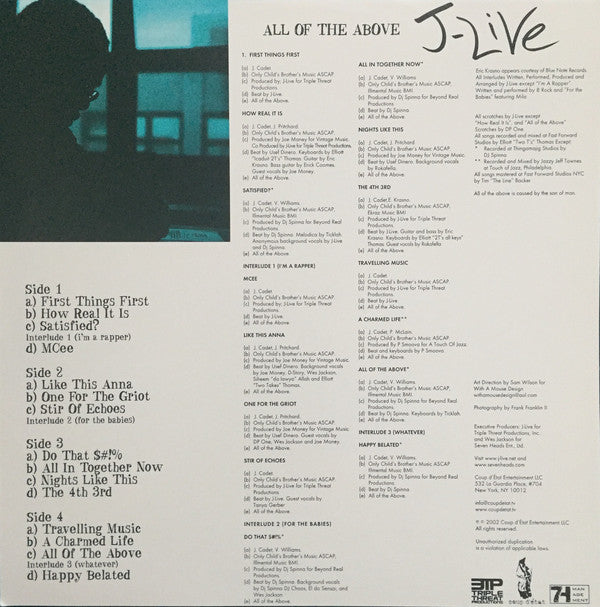 J-Live : All Of The Above (2xLP, Album)
