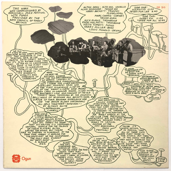 Elton Dean's Ninesense : Happy Daze (LP, Album)