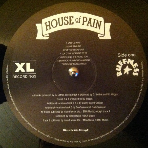 House Of Pain : House Of Pain (Fine Malt Lyrics) (LP, Album, RE, 180)
