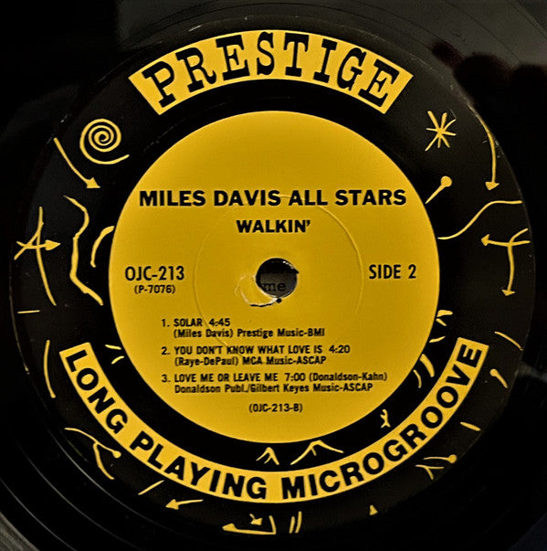 Miles Davis All Stars : Walkin' (LP, Album, RE)