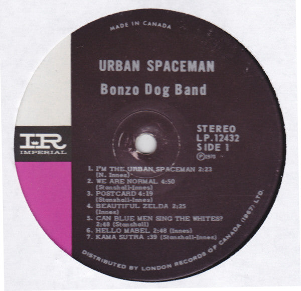 Bonzo Dog Doo-Dah Band : Urban Spaceman (LP, Album, Gat)
