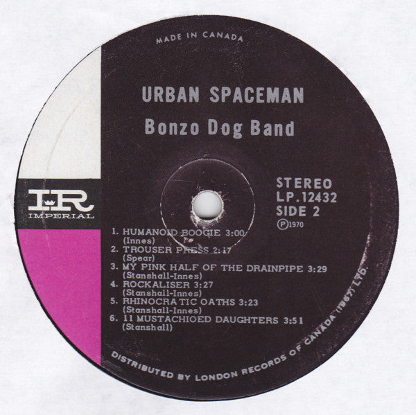 Bonzo Dog Doo-Dah Band : Urban Spaceman (LP, Album, Gat)