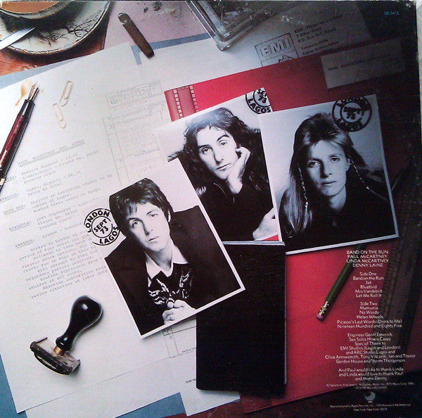 Wings (2) : Band On The Run (LP, Album)