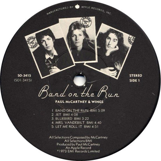 Wings (2) : Band On The Run (LP, Album)