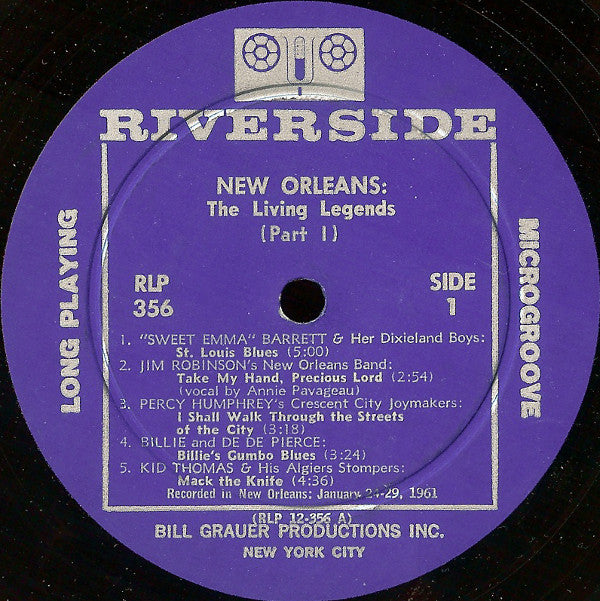 Various : New Orleans: The Living Legends (2xLP, Album, Mono)