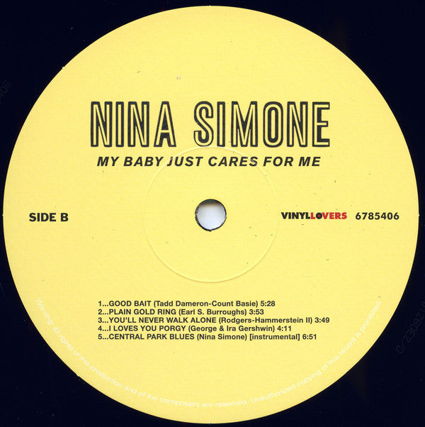 Nina Simone : My Baby Just Cares For Me (LP, Album, Ltd, RE, RM, 180)