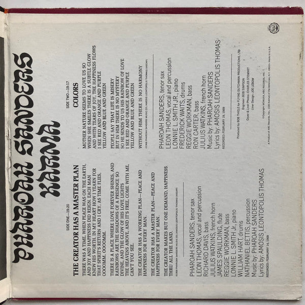 Pharoah Sanders : Karma (LP, Album)