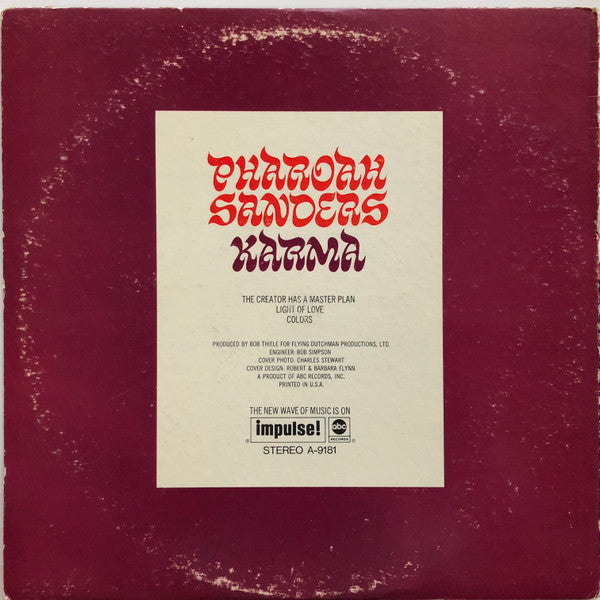 Pharoah Sanders : Karma (LP, Album)