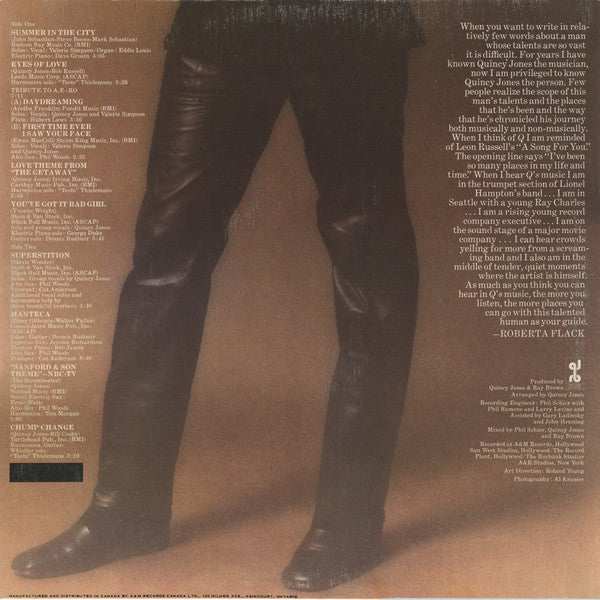 Quincy Jones : You've Got It Bad Girl (LP, Album)