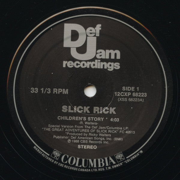 Slick Rick : Children's Story (12", Single)