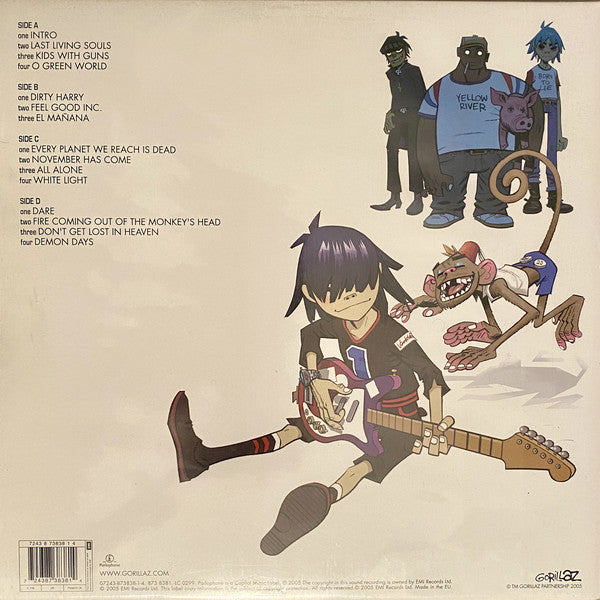 Gorillaz : Demon Days (2xLP, Album, Gat)