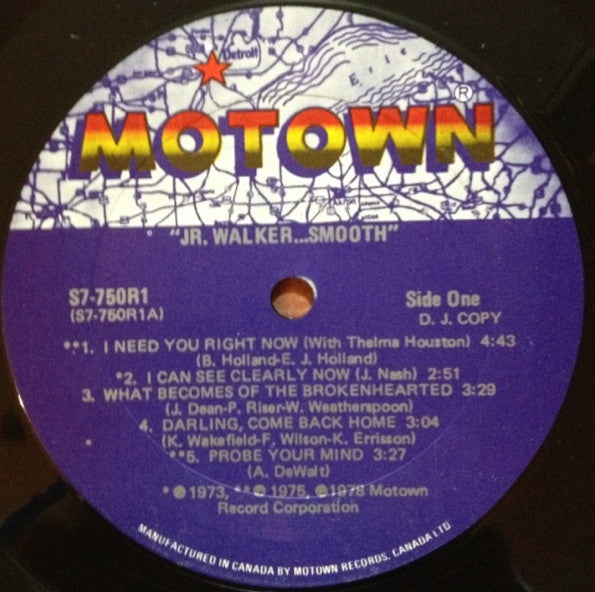 Junior Walker : Smooth (LP, Album, Promo)