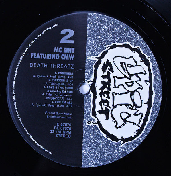 MC Eiht Featuring CMW : Death Threatz (2xLP, Album)