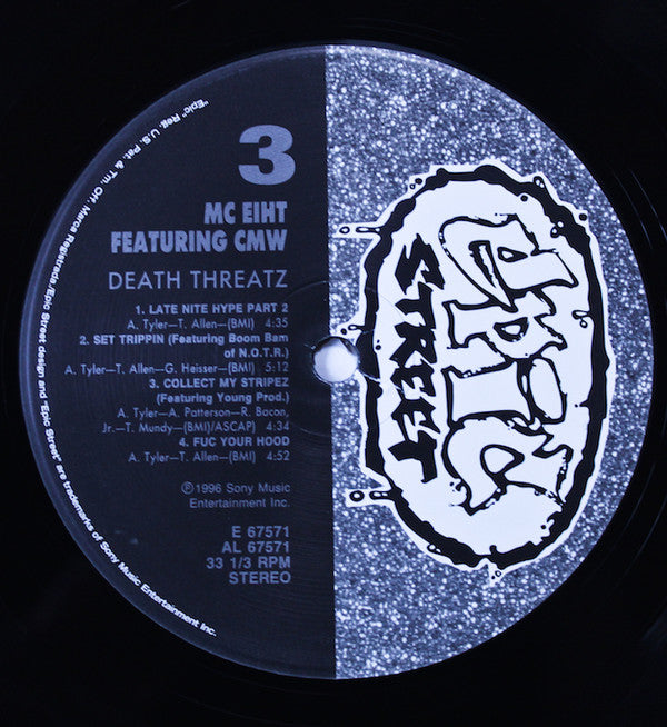 MC Eiht Featuring CMW : Death Threatz (2xLP, Album)