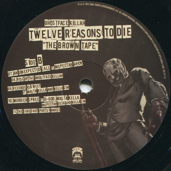 Ghostface Killah & Apollo Brown : Twelve Reasons To Die "The Brown Tape" (2xLP, Album)