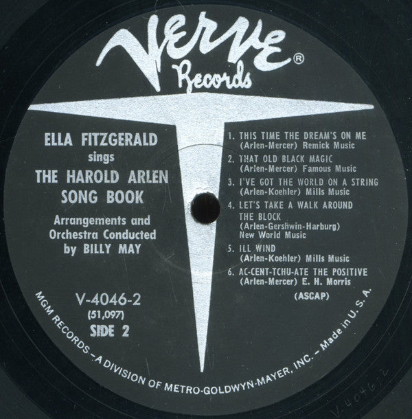 Ella Fitzgerald : Ella Fitzgerald Sings The Harold Arlen Song Book (2xLP, Mono)