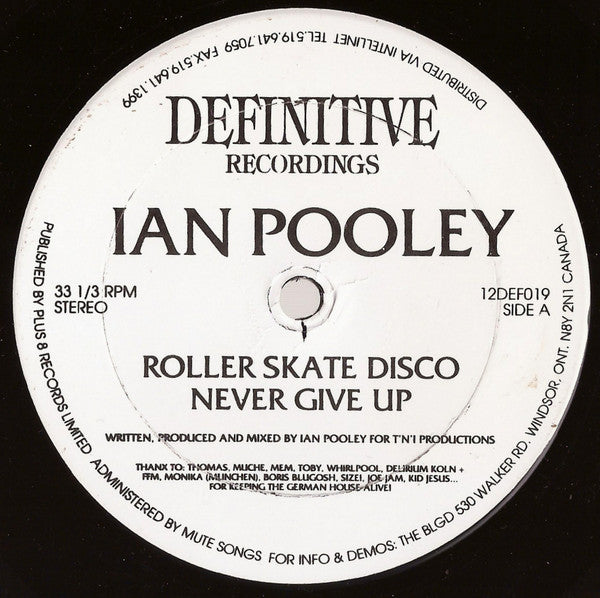 Ian Pooley : Roller Skate Disco (12")