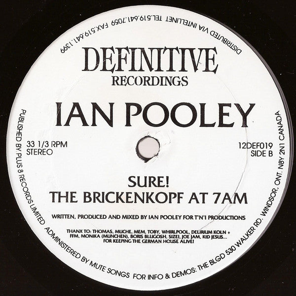Ian Pooley : Roller Skate Disco (12")