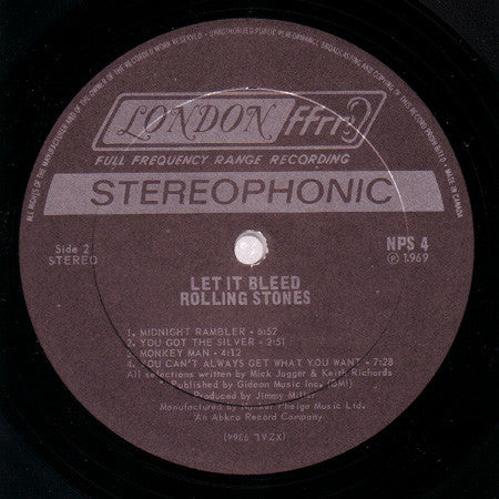 The Rolling Stones : Let It Bleed (LP, Album)