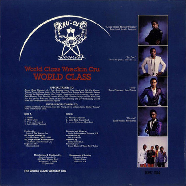 World Class Wreckin' Cru : World Class (LP, Album)