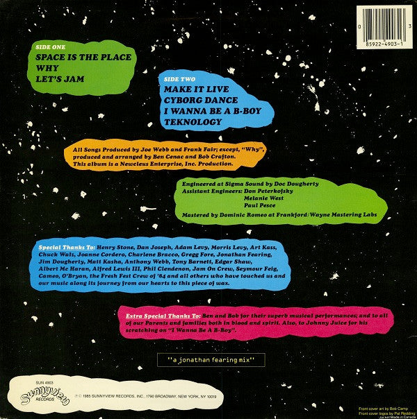 Newcleus : Space Is The Place (LP, Album)