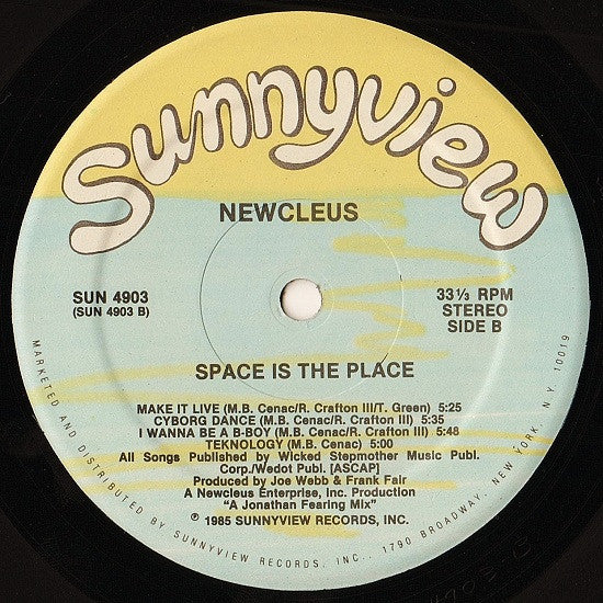 Newcleus : Space Is The Place (LP, Album)
