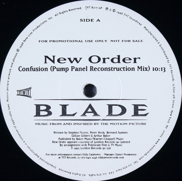 New Order / Expansion Union : Confusion (Remix) / Playing With Lightning (12", Promo)