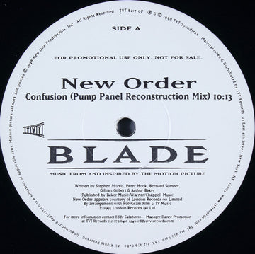 New Order / Expansion Union : Confusion (Remix) / Playing With Lightning (12", Promo)